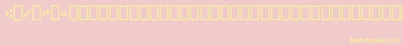 Micr012Bt Font – Yellow Fonts on Pink Background
