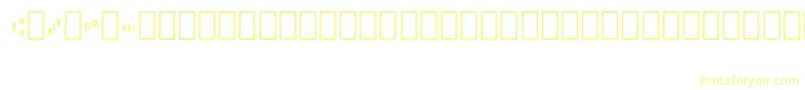フォントMicr012Bt – 黄色のフォント