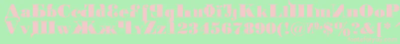 KremlinChairman Font – Pink Fonts on Green Background