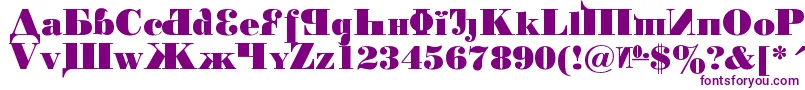 KremlinChairman Font – Purple Fonts on White Background