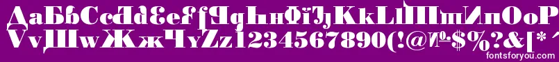 KremlinChairman Font – White Fonts on Purple Background