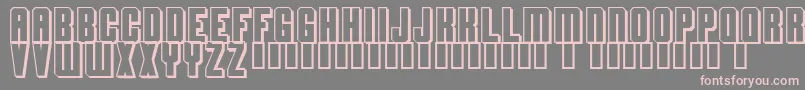 Flashback Font – Pink Fonts on Gray Background