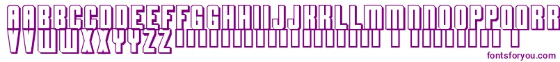 Flashback Font – Purple Fonts on White Background