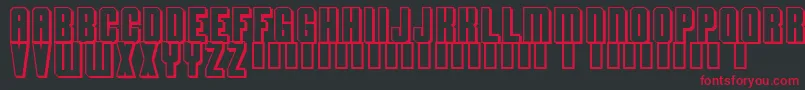 Flashback Font – Red Fonts on Black Background