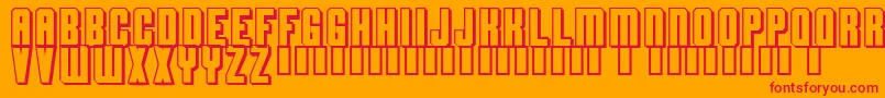 Lisätietoja Flashback-fontista Flashback-fontti – punaiset fontit oranssilla taustalla