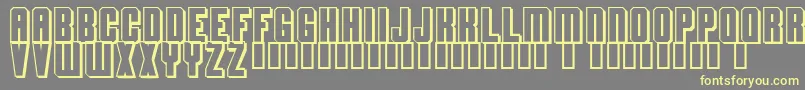 Flashback Font – Yellow Fonts on Gray Background