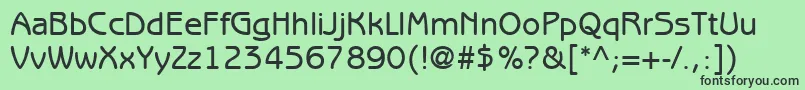 ItcBenguiatGothicLtMedium Font – Black Fonts on Green Background