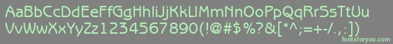 ItcBenguiatGothicLtMedium Font – Green Fonts on Gray Background