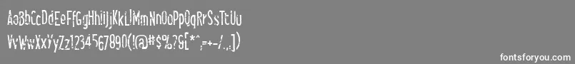 Smellsliketacos Font – White Fonts on Gray Background