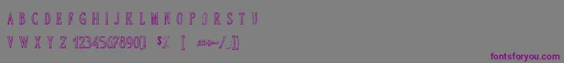 HerculesVsGolliath-Schriftart – Violette Schriften auf grauem Hintergrund