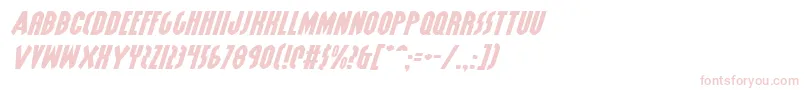 フォントGrendelsMotherExpItalic – 白い背景にピンクのフォント