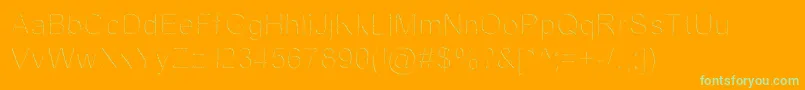 JdFantasy Font – Green Fonts on Orange Background