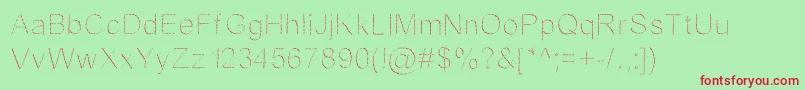 JdFantasy Font – Red Fonts on Green Background