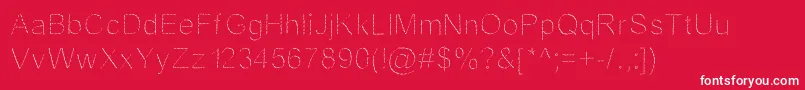 フォントJdFantasy – 赤い背景に白い文字