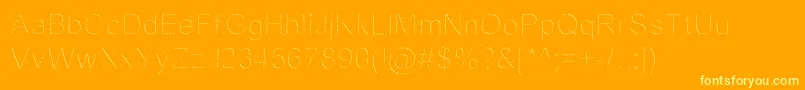 JdFantasy Font – Yellow Fonts on Orange Background