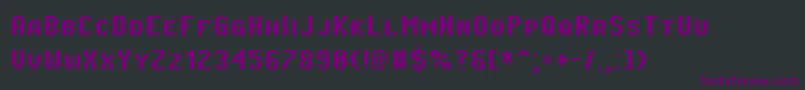 Шрифт PixeloperatorscBold – фиолетовые шрифты на чёрном фоне