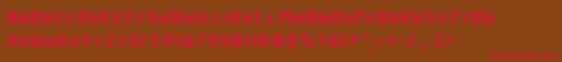 Шрифт PixeloperatorscBold – красные шрифты на коричневом фоне