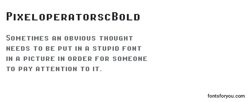 Review of the PixeloperatorscBold Font