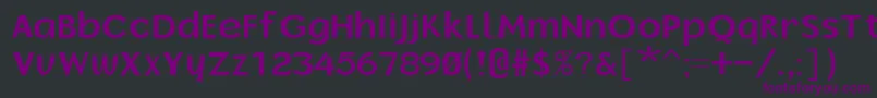 fuente BorzoiBold – Fuentes Moradas Sobre Fondo Negro