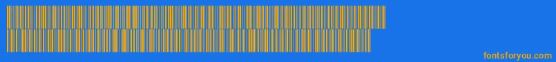Fonte V300021 – fontes laranjas em um fundo azul