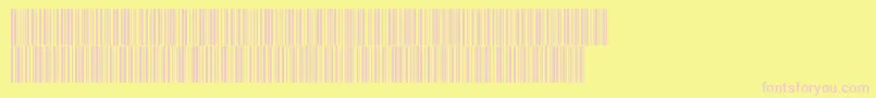 V300021-fontti – vaaleanpunaiset fontit keltaisella taustalla