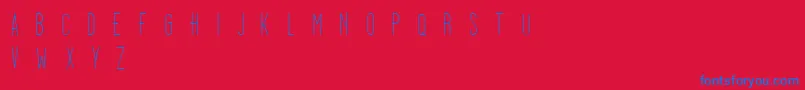 Dooodleista Font – Blue Fonts on Red Background