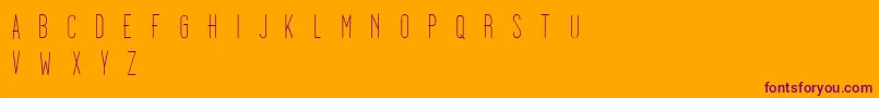 Dooodleista Font – Purple Fonts on Orange Background