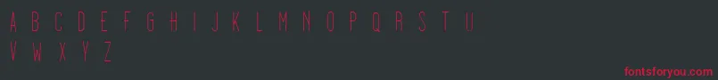 Dooodleista Font – Red Fonts on Black Background