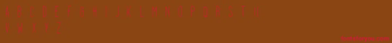 Dooodleista Font – Red Fonts on Brown Background
