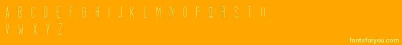 Dooodleista Font – Yellow Fonts on Orange Background