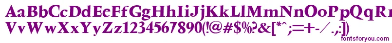 VenturaBold-Schriftart – Violette Schriften