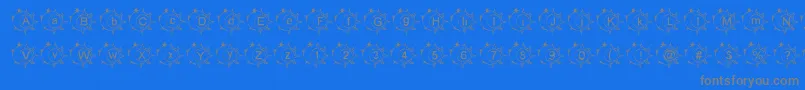 fuente LmsSunshineMoonshine – Fuentes Grises Sobre Fondo Azul