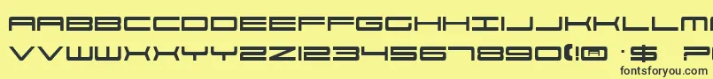 Ft33 Font – Black Fonts on Yellow Background