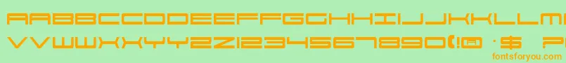 Ft33 Font – Orange Fonts on Green Background