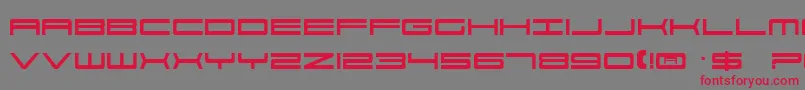 Ft33-Schriftart – Rote Schriften auf grauem Hintergrund