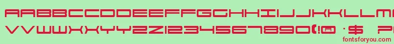 Ft33 Font – Red Fonts on Green Background