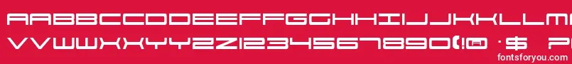Fonte Ft33 – fontes brancas em um fundo vermelho