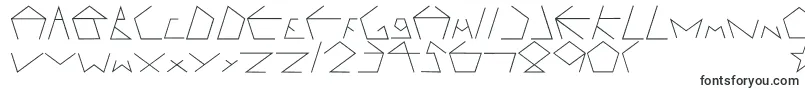 Шрифт Pentagron – тонкие шрифты