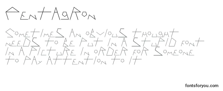 Обзор шрифта Pentagron