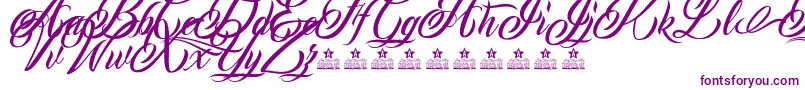 MonCherryPersonalUse-fontti – violetit fontit