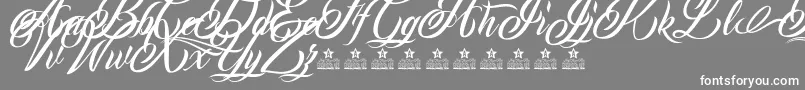 MonCherryPersonalUse Font – White Fonts on Gray Background