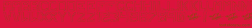 Dirtyd Font – Brown Fonts on Red Background