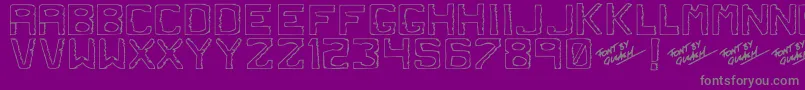 Dirtyd Font – Gray Fonts on Purple Background
