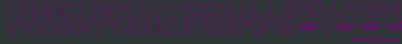 Dirtyd Font – Purple Fonts on Black Background