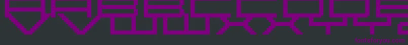Abstract Font – Purple Fonts on Black Background
