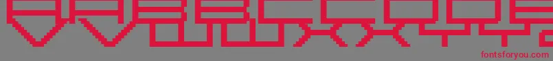 Abstract Font – Red Fonts on Gray Background