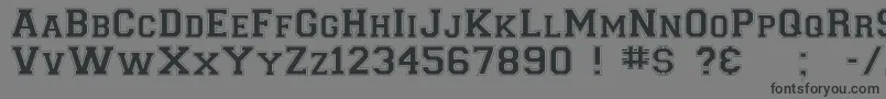 Petzinge Font – Black Fonts on Gray Background