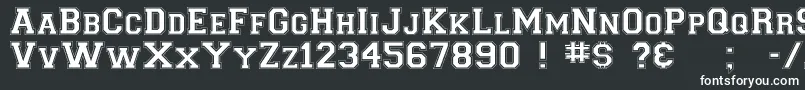 Petzinge Font – White Fonts on Black Background