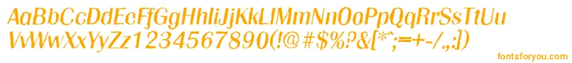フォントGrenobleantiqueItalic – オレンジのフォント