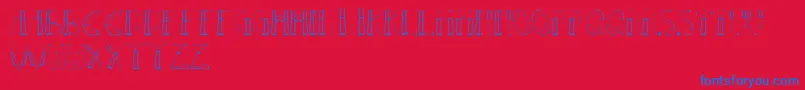 Gaze2 Font – Blue Fonts on Red Background